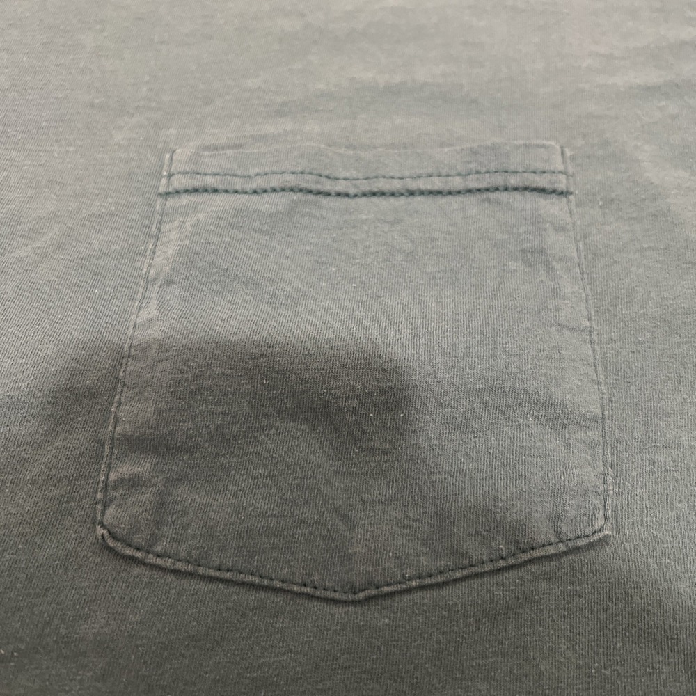 Vintage Fruit Of The Loom Pocket Blank T Shirt Mens XL Green - Picture 2 of 8